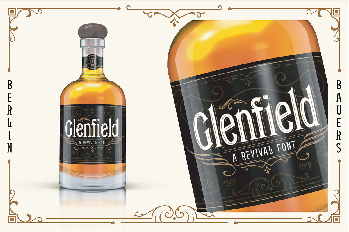 Glenfield - A Vintage Typeface, a Serif Font by Jordan Wilson (Photo 7 of 12)