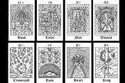Lenormand deck vector, a Decorative Illustration by Samiramay (Thumbnail 3 of 7)