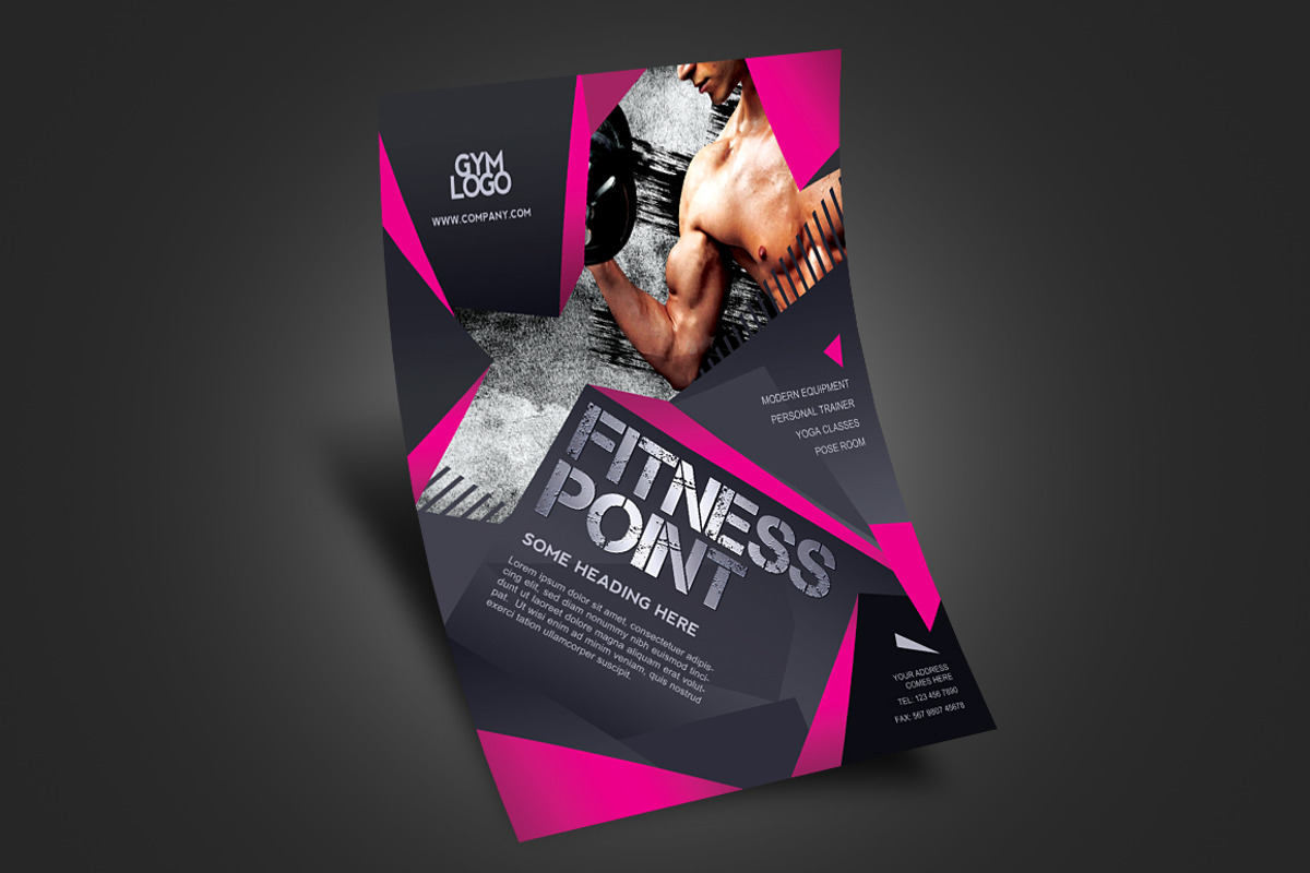 Fitness / Gym Flyer V1, a Flyer Template by Satgur Graphic Design (Photo 3 of 3)