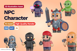 3D NPC Character Illustration