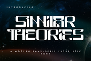 SIMILAR THEORIES - TECHNO FONT, a Sans Serif Font by 177Studio (Thumbnail 1 of 8)