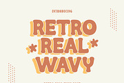 Wavy Stacked Bundle- Retro Font, a Serif Font by MaxArt Foundry (Thumbnail 9 of 14)