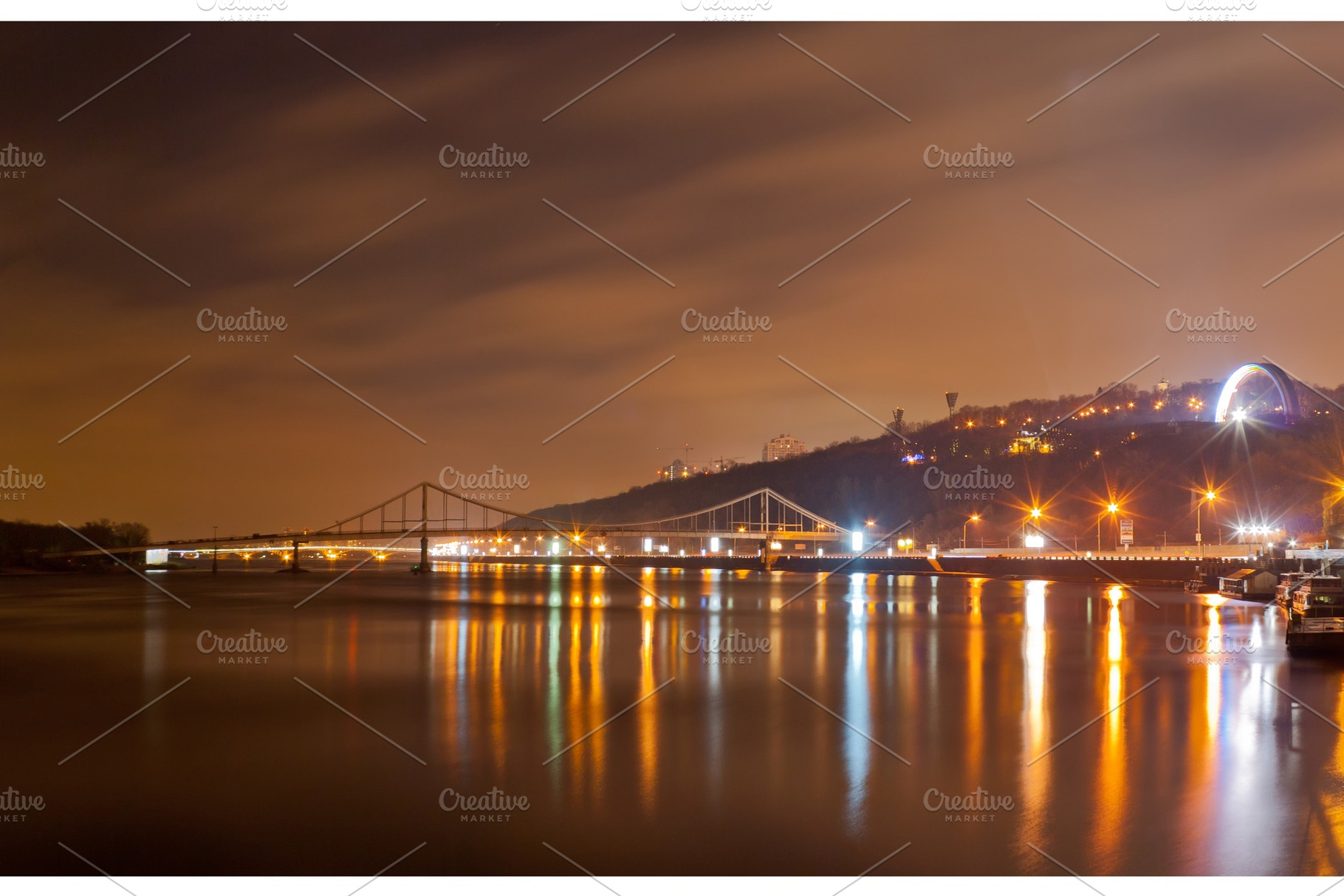 View of the Dnieper in Kyiv, an Abstract Photo by Leonid Andronov