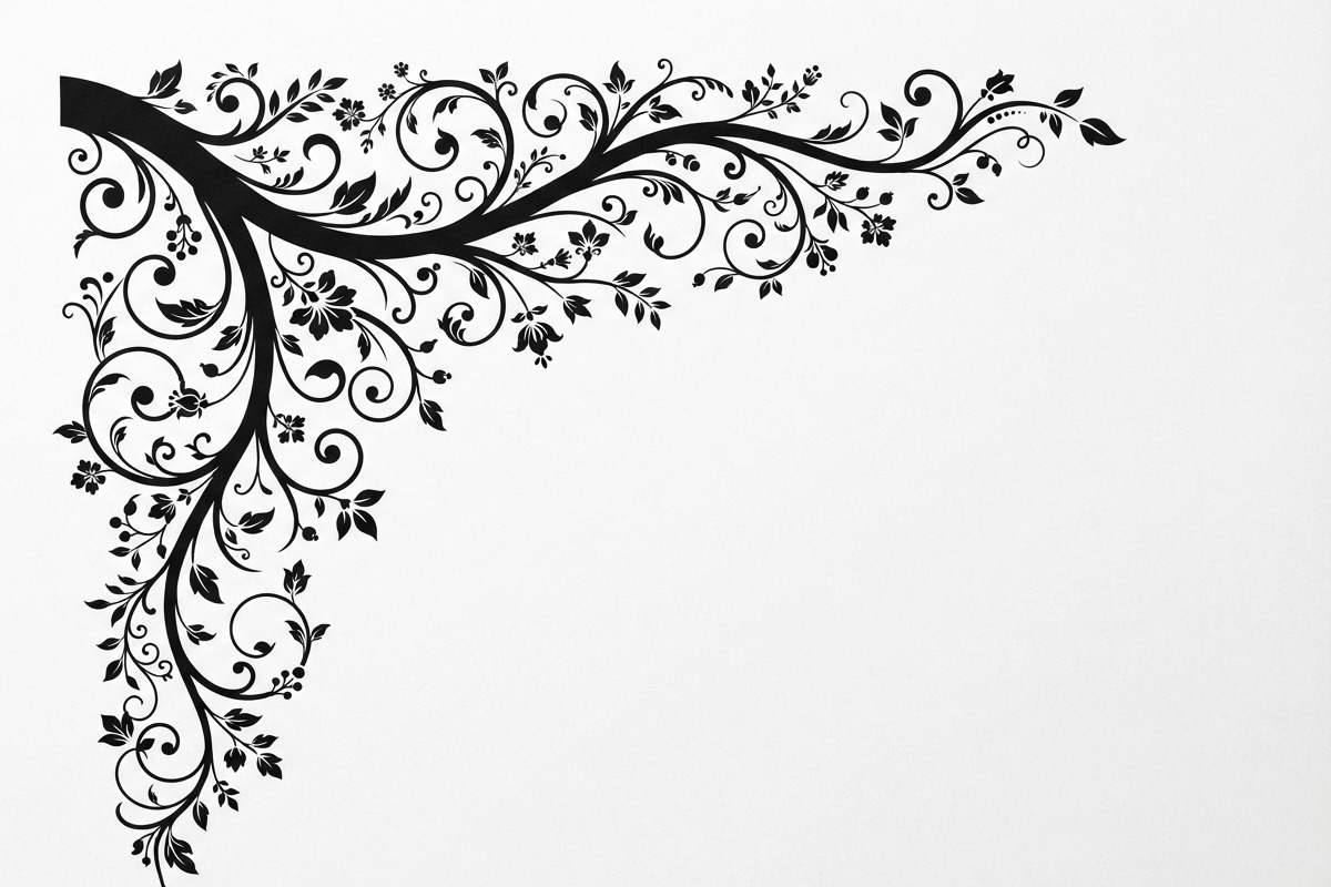50 Tree Branch Corner Silhouette, a Decorative Illustration by Amazin_art (Photo 8 of 46)