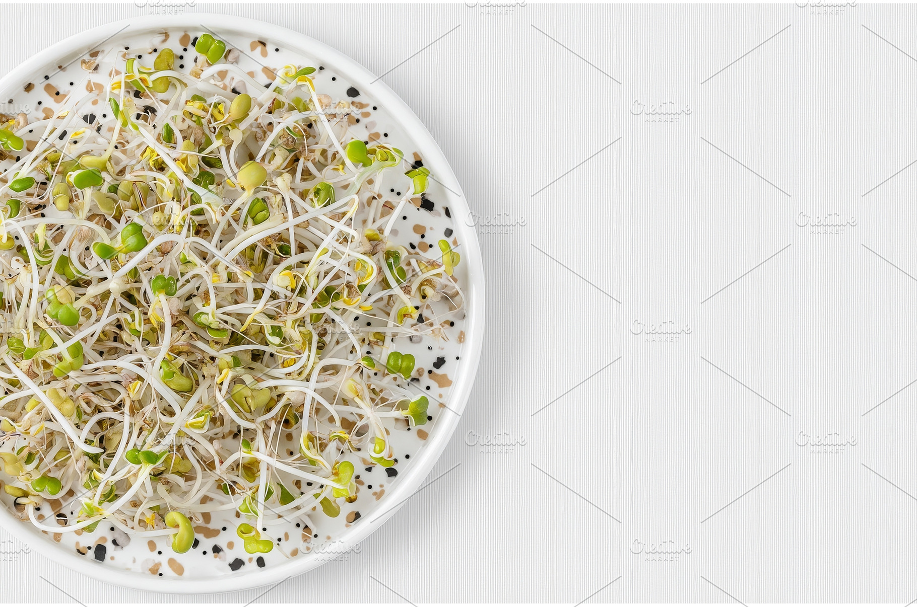 On a white background, a plate, a Food & Drink Photo by ZinetroN
