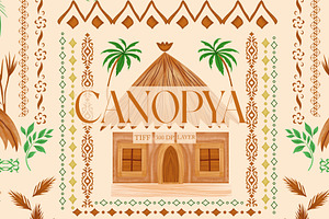 CANOPYA Village Seamless Pattern