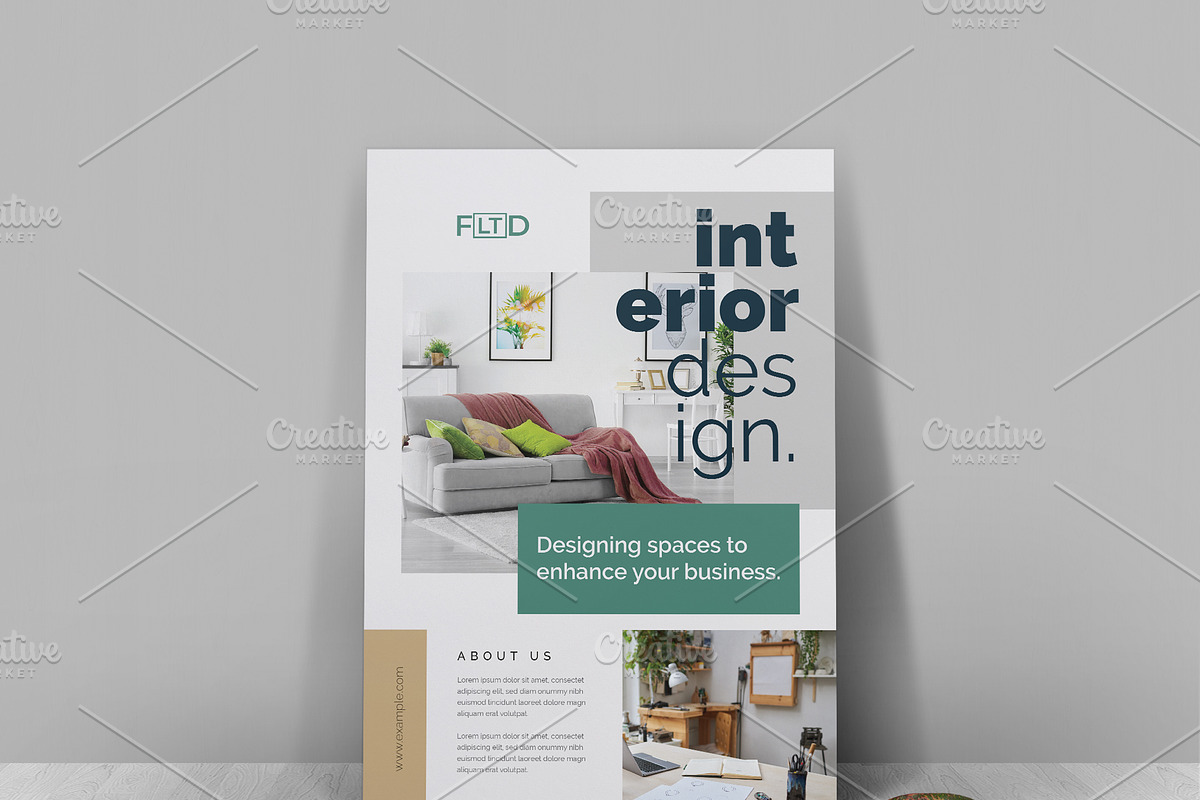 Interior Flyer Template, a Flyer Template by Cristal Pioneer (Photo 5 of 5)