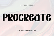 Procreate, a Sans Serif Font by InermediaSTUDIO (Thumbnail 1 of 8)