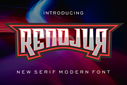 Renojur, a Serif Font by riotama85 (Thumbnail 1 of 5)