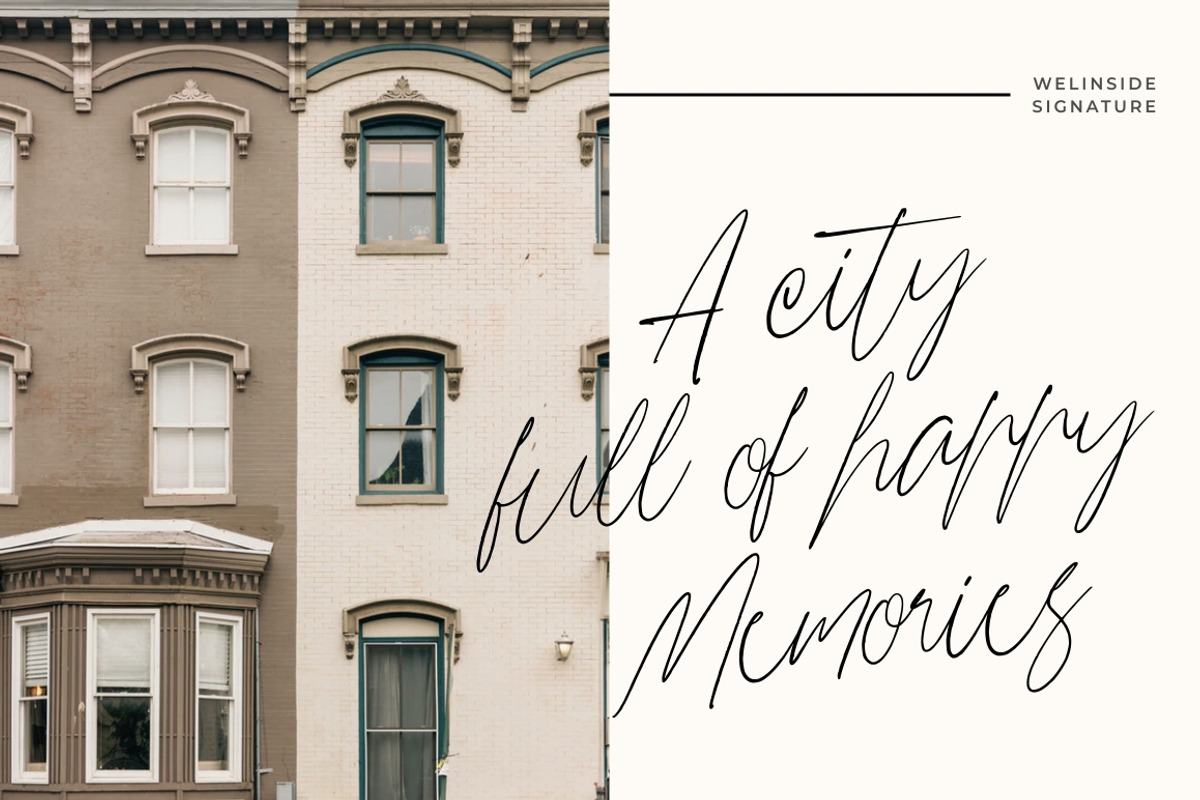 Welinside - Handwritten Font preview 6