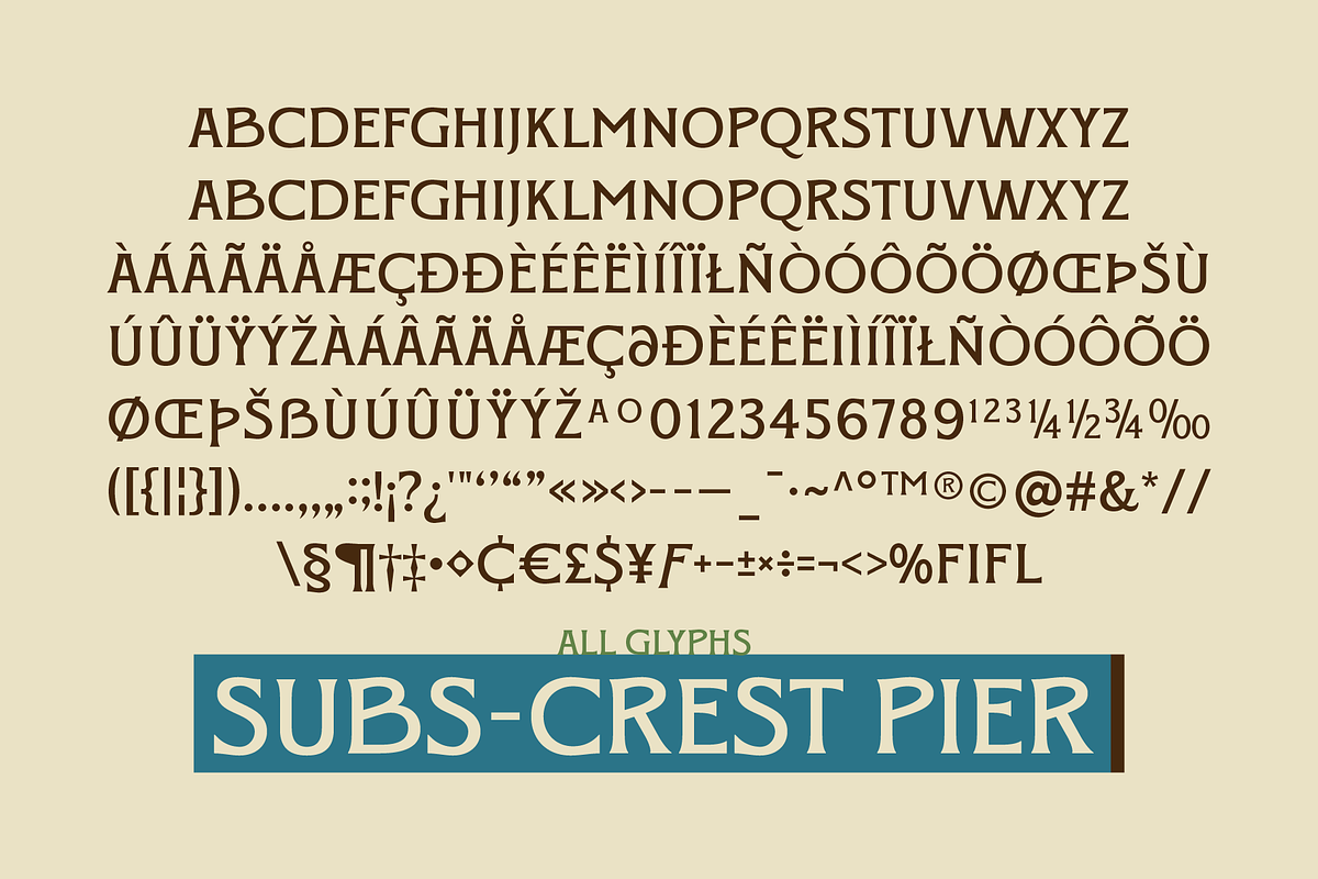 SFC Crest Pier - Duo Font + Extras, a Handwritten Font by Skilline Supply Co. (Photo 14 of 15)