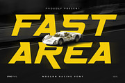 Fast Area - Sport Racing Font, a Sans Serif Font by StoricType (Thumbnail 1 of 16)