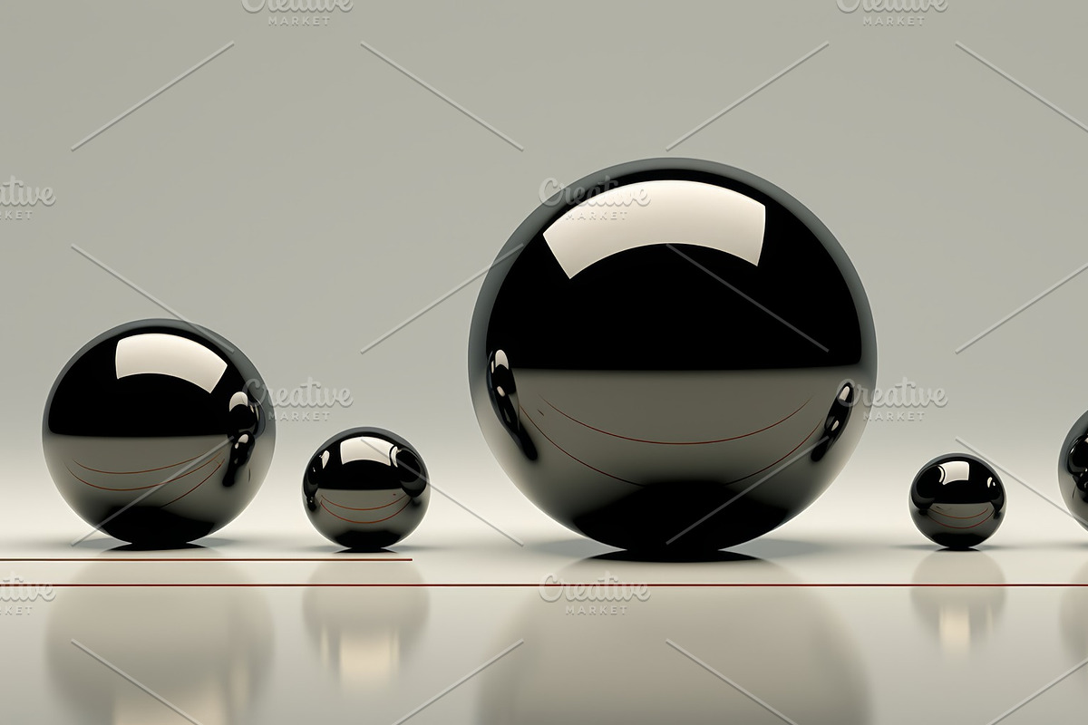 41 Black spheres illustrations, an Object Illustration by Handmadefont (Photo 26 of 41)