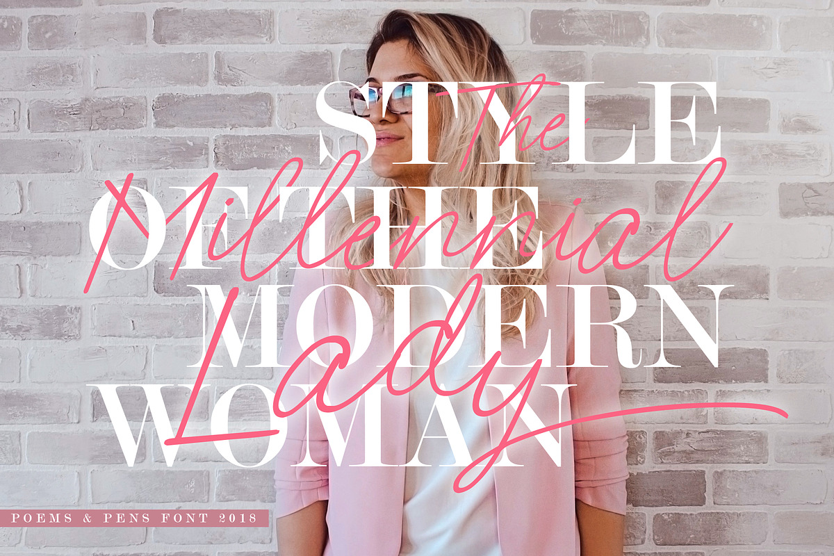Poems & Pens Script Font preview 3
