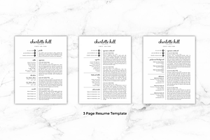 Resume Template/CV - Charlotte