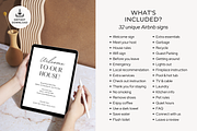 Airbnb Welcome Sign Template, a Poster Template by ShopRShop (Thumbnail 2 of 10)