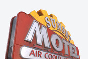 Motorway Motel Sign PBR, an Architecture 3D Model by Daniel Mikulik (Thumbnail 9 of 11)