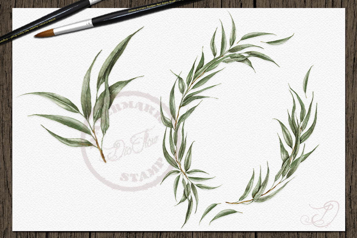 Willow Eucalyptus Illustration, a Decorative Illustration by DioFlow (Photo 3 of 5)