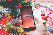 Christmas & New Year Mock-Up, an iPhone Mockup by EmilGuseinov (Thumbnail 13 of 23)