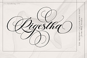 Rigestha Script, a Script Font by Has_rizal (Thumbnail 1 of 13)