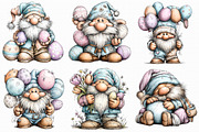 Cute Easter Gnome Clipart, an Illustration by Libby Wishes (Thumbnail 5 of 6)