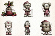 Whimsical Nurse Christmas Clipart, an Illustration by DreamCafeArt (Thumbnail 8 of 8)
