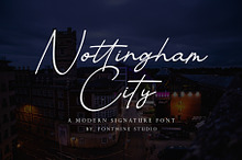 Nottingham City - Signature Font