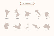 Wedding Map & Itinerary Creator Kit, an Object Illustration by Happy Monday Creative (Thumbnail 17 of 19)