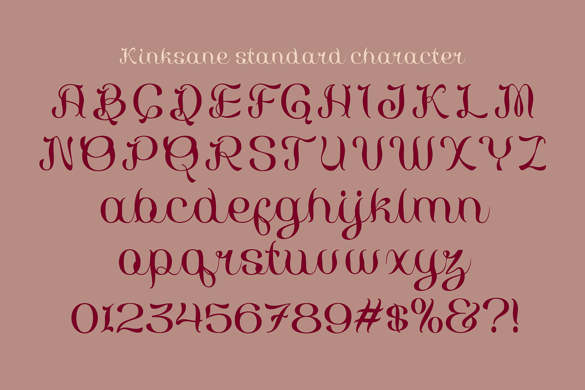 Kinksane Classic Script, a Script Font by madeDeduk (Photo 3 of 10)