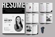 Resume Booklet Template, a Resume Template by ContestDesign (Thumbnail 1 of 3)