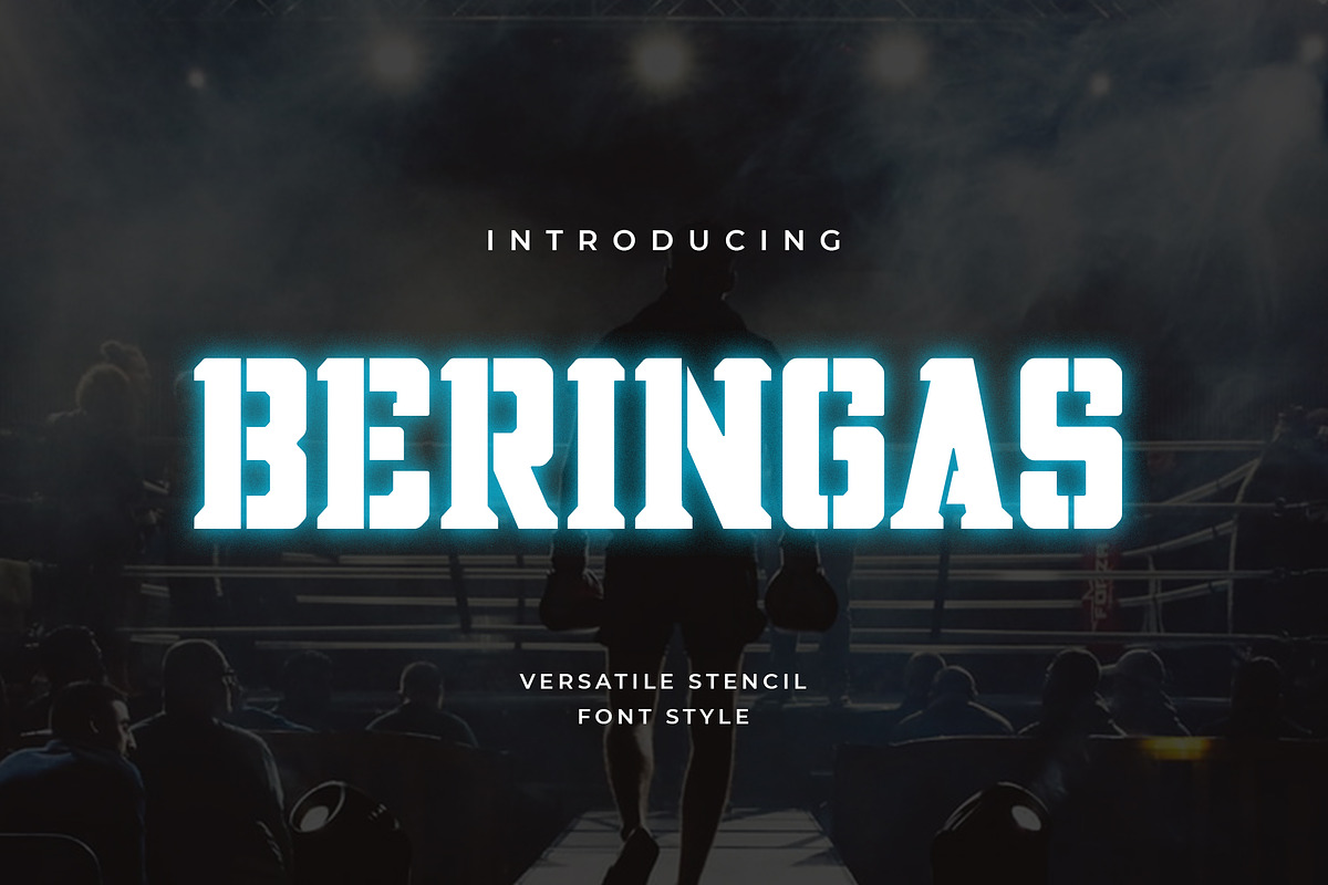 Beringas Capital Display, a Slab Serif Font by UICreative (Photo 1 of 5)