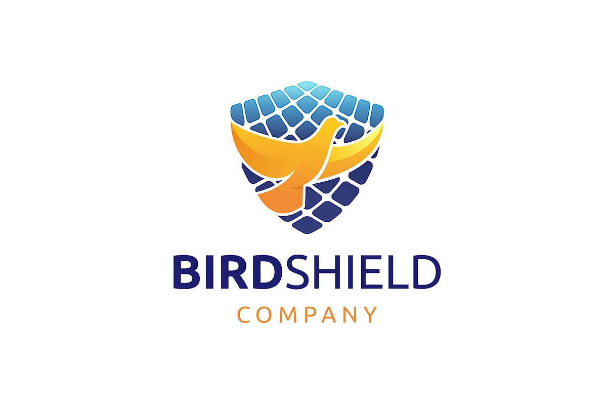 Pigeon Dove Bird Shield Logo, a Branding & Logo Template by Buqancreative