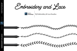 Embroidery Brushes For Photoshop