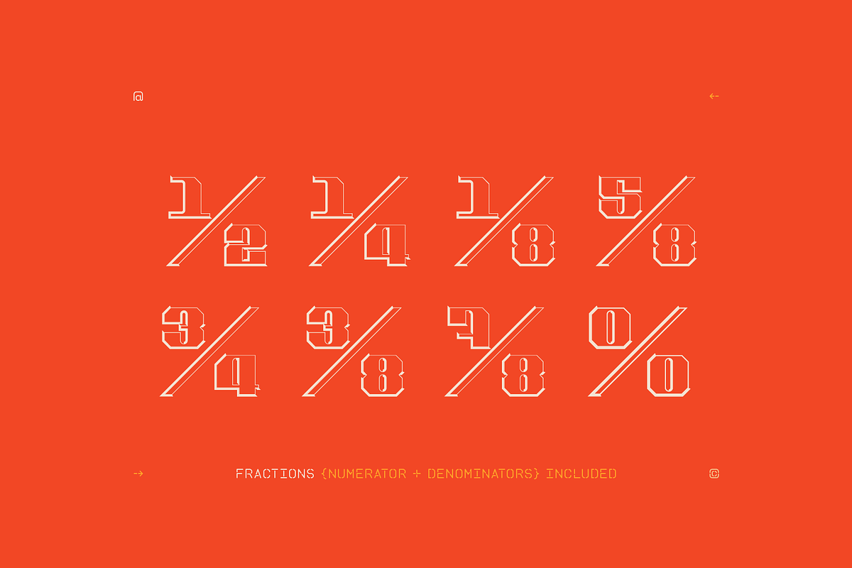 Locker Numerals Color Font preview 8