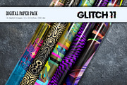 Glitch Psychedelic 11. Digital Paper, a Texture Illustration by KENO Mascots (Thumbnail 8 of 9)