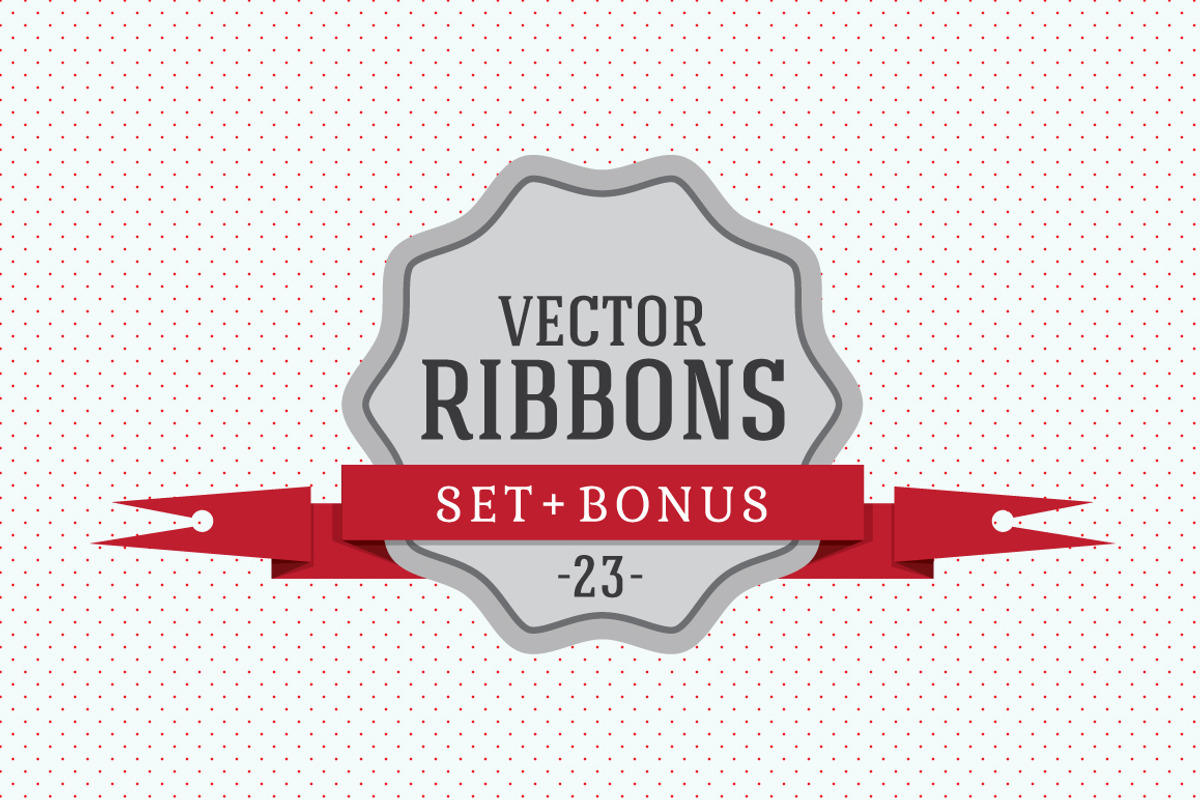 Flat Vector Ribbons, an Object Graphic by kulturrrno (Photo 1 of 8)