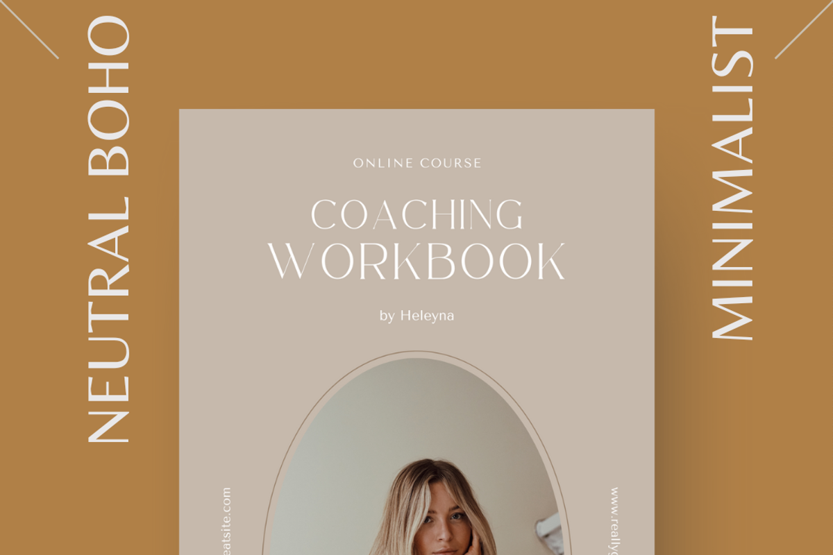 NEUTRAL BOHO WORKBOOK FOR COACHES, a Stationery Template by Local Marketing Templates (Photo 7 of 10)
