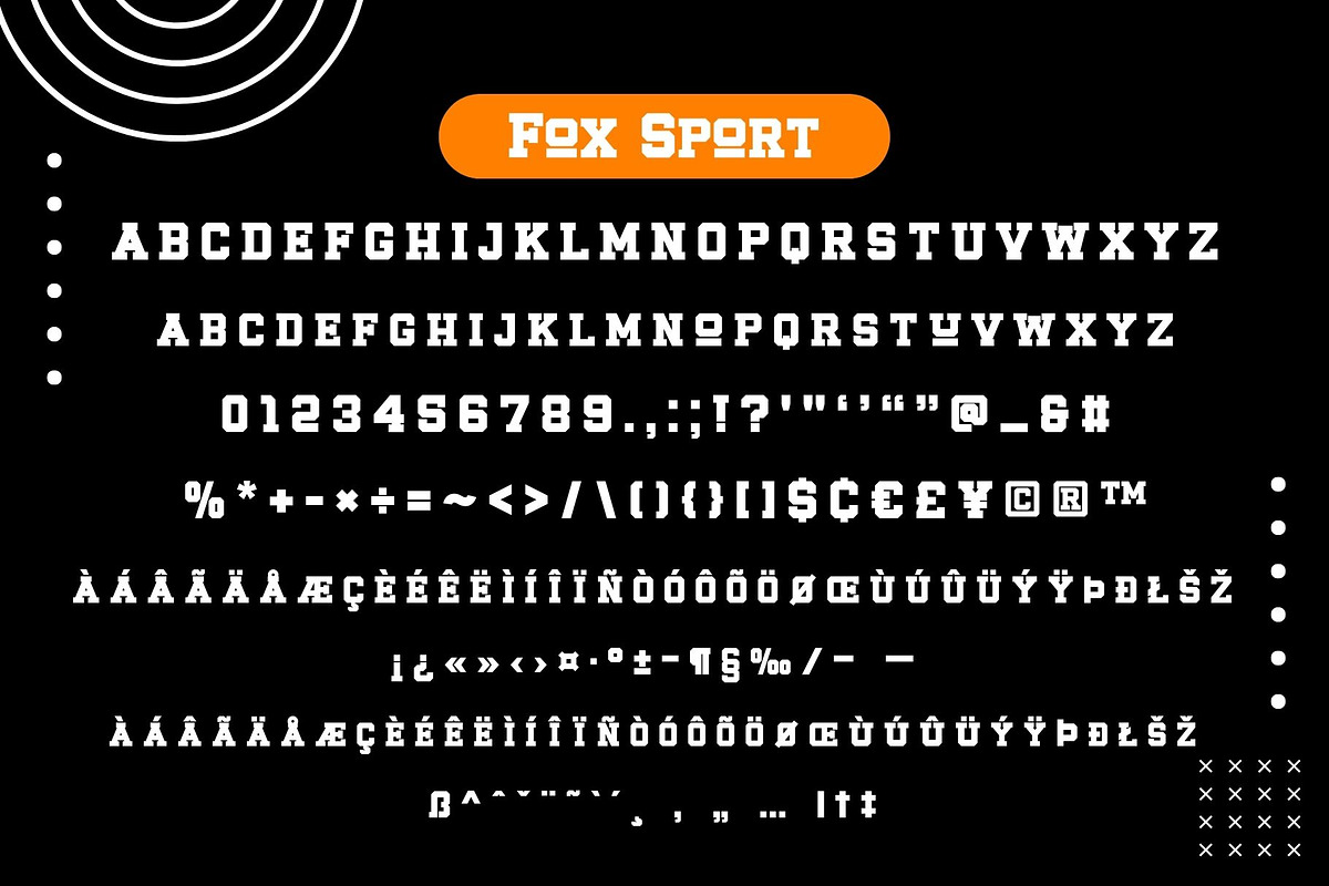 Fox Sport 6 Fonts Style, a Slab Serif Font by Fox7 By Rattana (Photo 6 of 12)