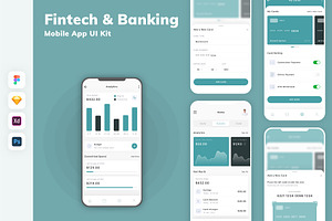 Fintech & Banking Mobile App UI Kit