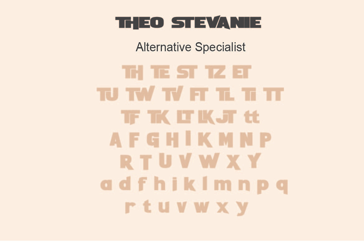 Theo Stevanie, a Sans Serif Font by AleraStudio (Photo 7 of 8)