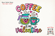Valentine Love & Coffee Illustration, an Illustration by GlitterCraft (Thumbnail 11 of 41)