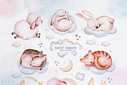 Sweet dreams watercolor collection, an Animal Illustration by Peace ART (Thumbnail 4 of 17)