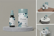 Droper Bottle Cylindrical Box Mockup, a Packaging Mockup by zpackcreative (Thumbnail 1 of 5)
