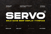 Servo - Bold Sans Serif, a Sans Serif Font by takoliko (Thumbnail 1 of 11)