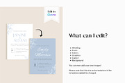 Dusty Blue Wedding Invite Template, an Invitation Template by Cottontail Paper Shop (Thumbnail 5 of 7)