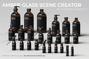 Amber Glass Scene Creator, a Packaging Mockup by KIPET (Thumbnail 1 of 14)