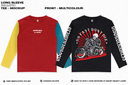 LONG SLEEVE REALISTIC TEE-MOCKUP, a Shirt Mockup by DaldSgh (Thumbnail 2 of 7)