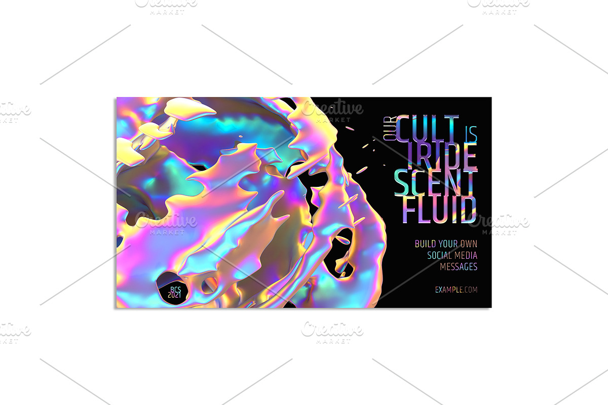 Abstract 3D Fluid Banners Template, a Social Media Template by Black Cat Studio (Photo 7 of 7)