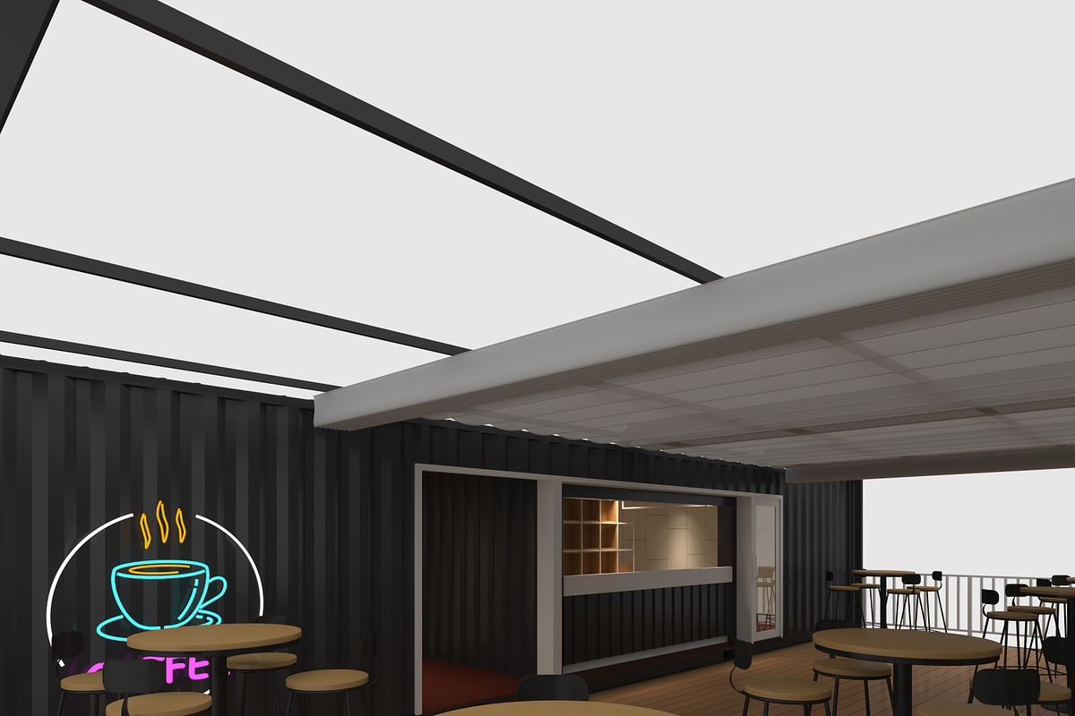 3D Model Container Cafe 13, an Architecture 3D Model by SR 3D Visual (Photo 16 of 20)