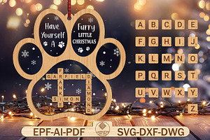 Pet Ornament svg, Christmas ornament